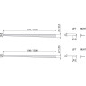 Рейка ALCAPLAST APZ904M/1200 из нержавеющей стали для пола с уклоном, правая