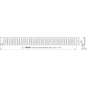 Водоотводящий желоб ALCAPLAST APZ1004S-950 FLEXIBLE для перфорированной решетки с регулируемым краем, к стене, вертикальный сток